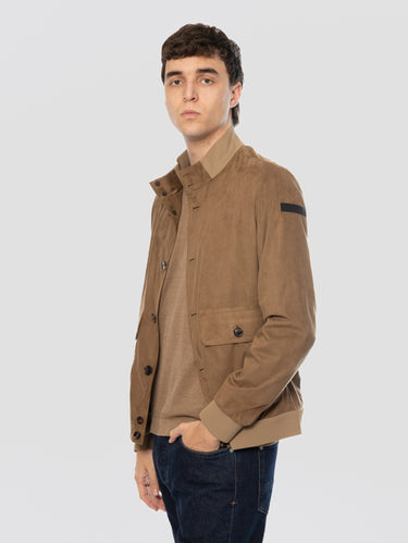 Nabucco Bomber Jacket Suede Effect Tobacco