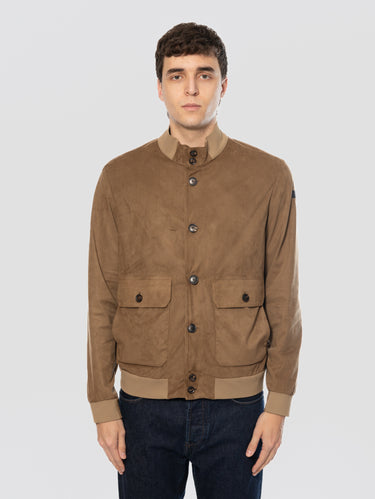 RRD-Giacca Bomber Nabucco Effetto Suede Tabacco-TRYME Shop