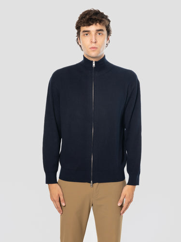CLOSED-Cardigan in Misto Cotone e Cashmere Blu-TRYME Shop