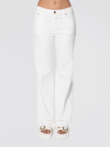 CLOSED-Jeans Gillan con Gamba Svasata Bianco-TRYME Shop