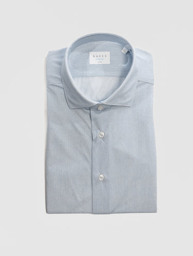 XACUS-Camicia Active Shirt in Twill Celeste-TRYME Shop