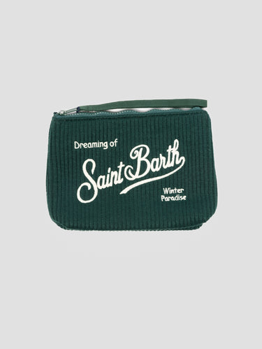 MC2 SAINT BARTH-Pochette Aline Tricot Verde-TRYME Shop