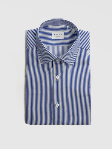 XACUS-Camicia Wrinkle Free a Righe Bianco/Blu-TRYME Shop