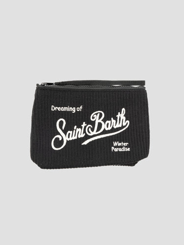 MC2 SAINT BARTH-Pochette Aline Tricot Nero-TRYME Shop