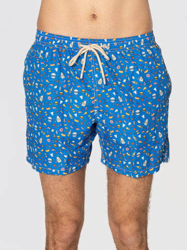 MC2 SAINT BARTH-Costume Media Lunghezza BBQ King Blu-TRYME Shop