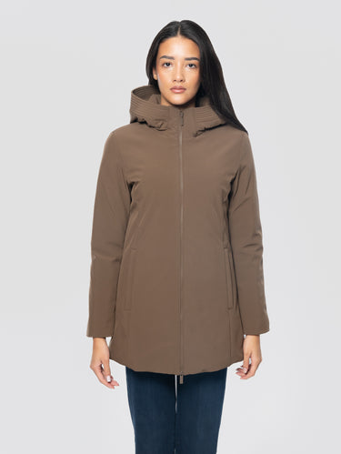 WOOLRICH-Parka in Tech Soft Shell Firth Terra-TRYME Shop