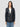 P.A.R.O.S.H.-Giacca Blazer Mono Bottone in Pelle Blu-TRYME Shop