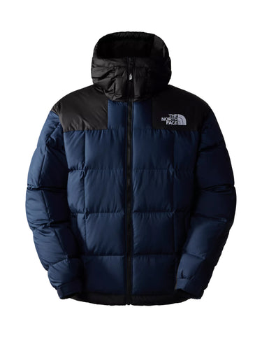 THE NORTH FACE-Giaccone in Piuma Lhotse con Cappuccio Blu/Nero-TRYME Shop