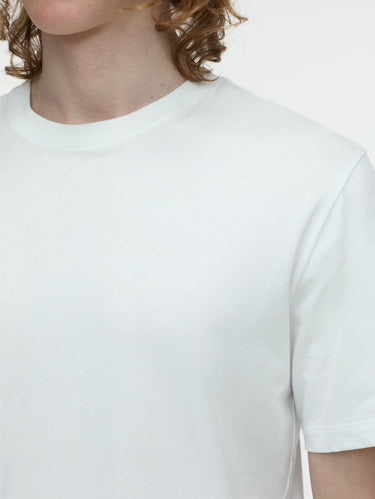 Rundhals-T-Shirt aus Jersey Weiß
