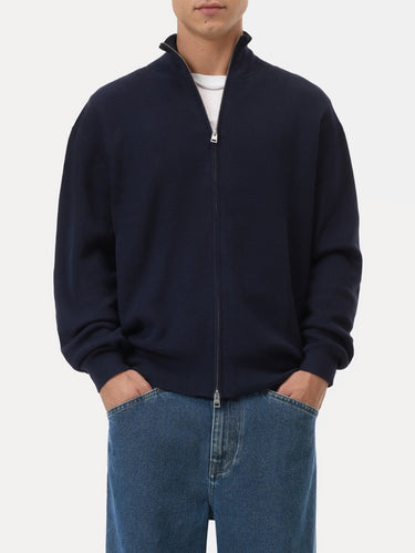 CLOSED-Cardigan in Misto Cotone e Cashmere Blu-TRYME Shop