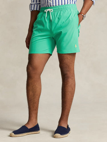 RALPH LAUREN-Boxer da Mare Stretch Verde Menta-TRYME Shop