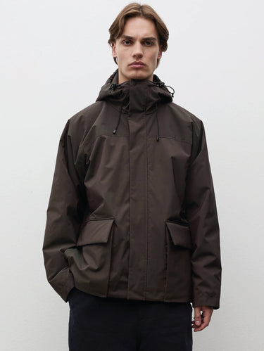 NORSE PROJECTS-Parka Imbottito Herluf Alpinix Smart Merino Marrone-TRYME Shop