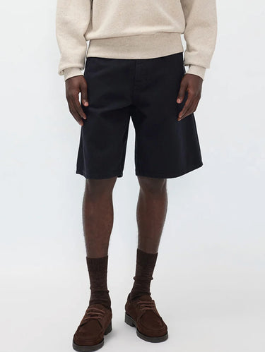 NORSE PROJECTS-Shorts Relaxed in Twill di Cotone Blu-TRYME Shop