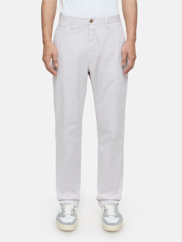 CLOSED-Pantaloni in Twill di Cotone Nebbia-TRYME Shop