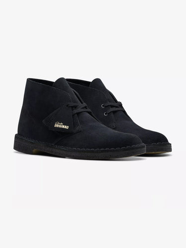 Desert-Boot-Stiefelette aus schwarzem Wildleder