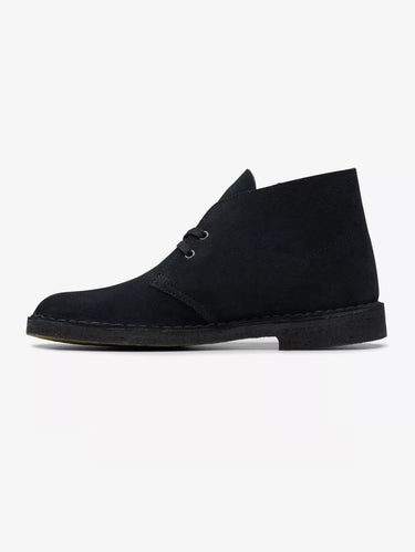 CLARKS-Stivaletto Desert Boot in Pelle Scamosciata Nero-TRYME Shop