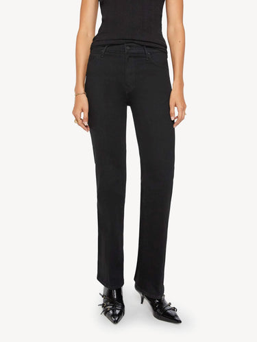 MOTHER-Jeans Vita Alta The Kick It Nero-TRYME Shop