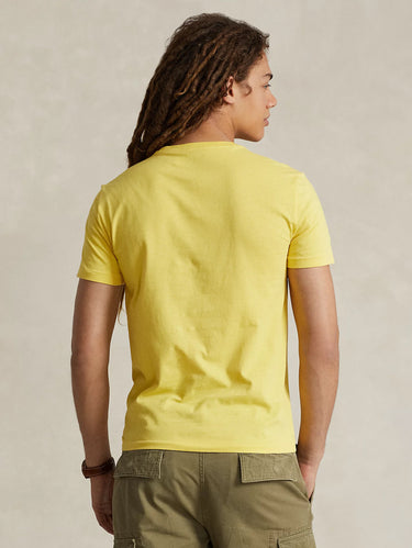 T-shirt Col Rond Custom Slim Fit Jaune