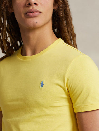 T-shirt Col Rond Custom Slim Fit Jaune
