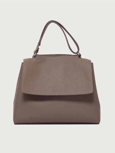 ORCIANI-Borsa Sveva a Mano Media Taupe-TRYME Shop