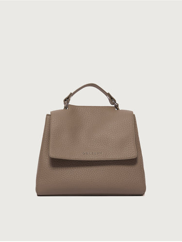 ORCIANI-Borsa Sveva a Mano Piccola Taupe-TRYME Shop