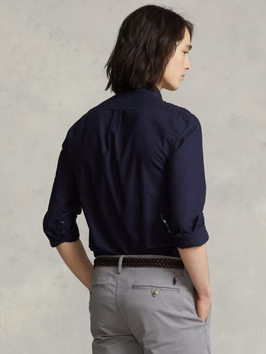 Garment-Dyed Oxford Shirt Blue