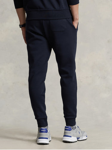 Jogging en maille double bleu