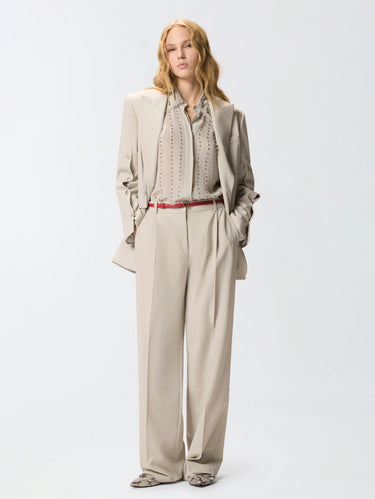 Hose mit geradem Bein in Grau
