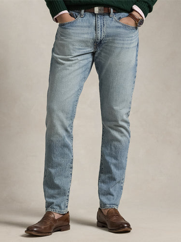RALPH LAUREN-Jeans Parkside con Effetto Invecchiato Blu-TRYME Shop