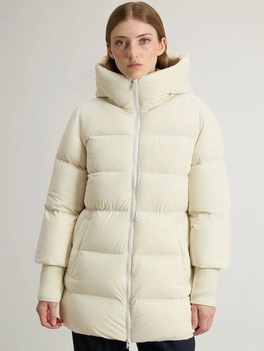WOOLRICH-Piumino con Finitura Opaca Cloud Madison Crema-TRYME Shop