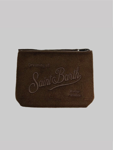 MC2 SAINT BARTH-Pochette Aline Misto Lana Marrone-TRYME Shop