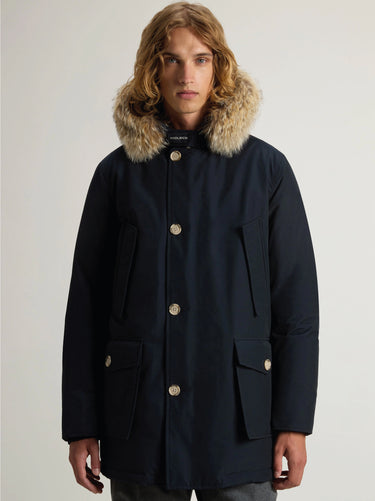 WOOLRICH-Giaccone Parka in Ramar Blu-TRYME Shop