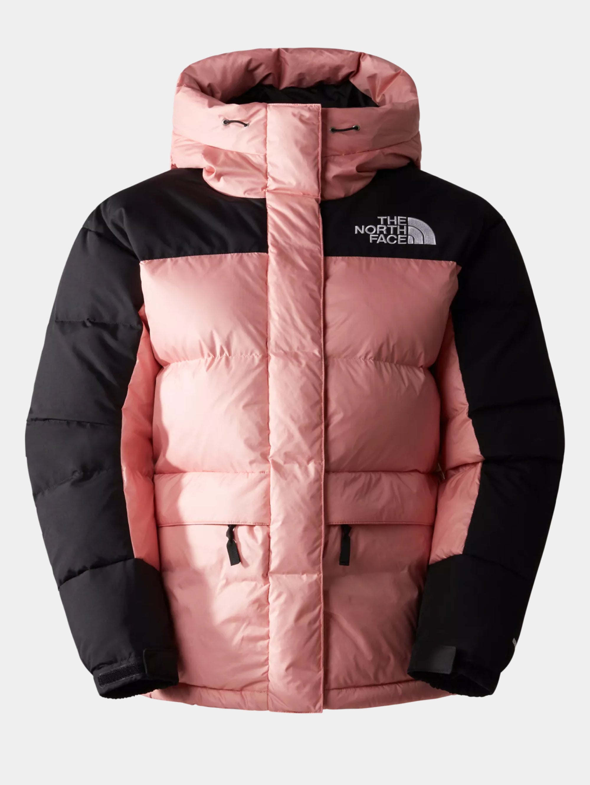 THE NORTH FACE Color Block Himalayan Pink/Black Hooded Down
