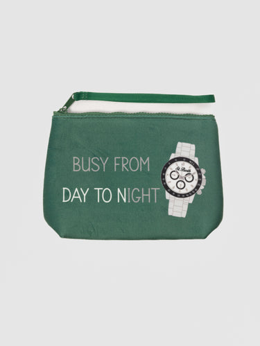 MC2 SAINT BARTH-Pochette Soffice al Tatto Busy From Day To Night Verde-TRYME Shop