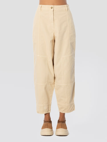 PINKO-Pantaloni con Gamba Palloncino Sabbia-TRYME Shop