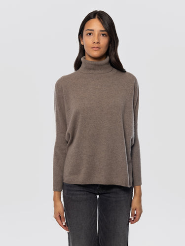 NOTSHY-Maglia Collo Alto in Cashmere Visone-TRYME Shop