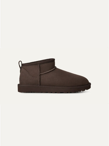 Ultra Mini Classic Stiefeletten aus Lammfell, Kakao