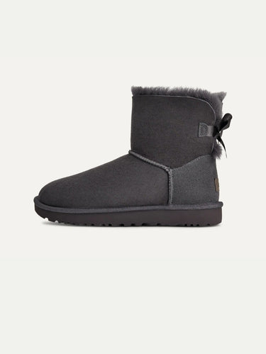 UGG-Stivali Mini Bailey Bow con Fiocco Ossidiana-TRYME Shop