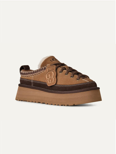 Heritage-Plattformschuh Ciabatta Stringata Castagna