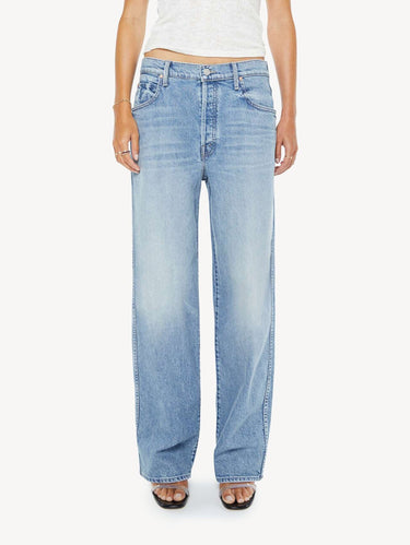 MOTHER-Jeans Vita Media Con Gamba Affusolata Blu-TRYME Shop