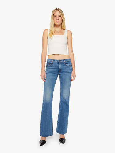 Medium Blue Low-Rise Bootcut Jeans