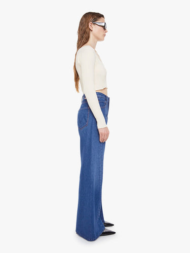 Blue High Waist Wide Leg Jeans