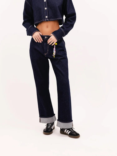 ICON DENIM-Jeans Cropped Tiny Blu-TRYME Shop