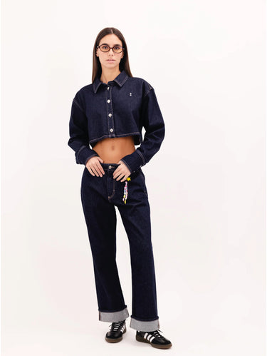 Blue Cropped Tiny Jeans