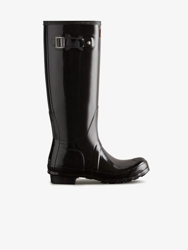 Bottines Wellington Original en Caoutchouc Brillant Noires