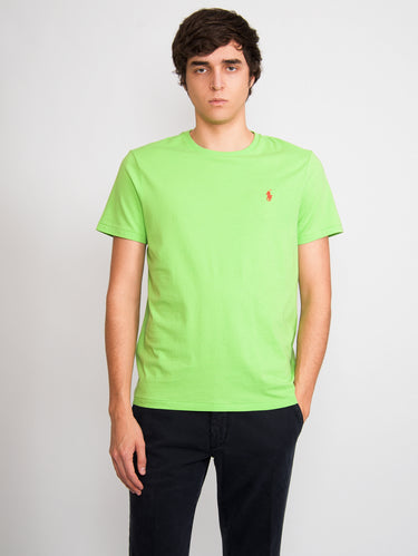 RALPH LAUREN-T-shirt Girocollo Verde-TRYME Shop