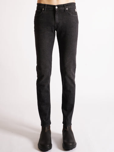 ROY ROGERS-Denim Slim Fit Nero-TRYME Shop