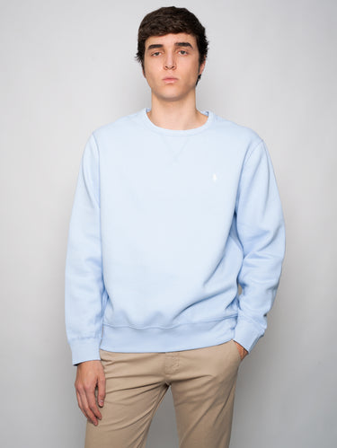 RALPH LAUREN-Felpa Girocollo Blu-TRYME Shop