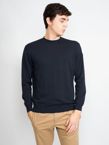 RRD-Maglia Rasato Girocollo Blu-TRYME Shop