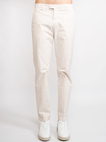 BRIGLIA 1949-Pantaloni in Jersey Avorio-TRYME Shop